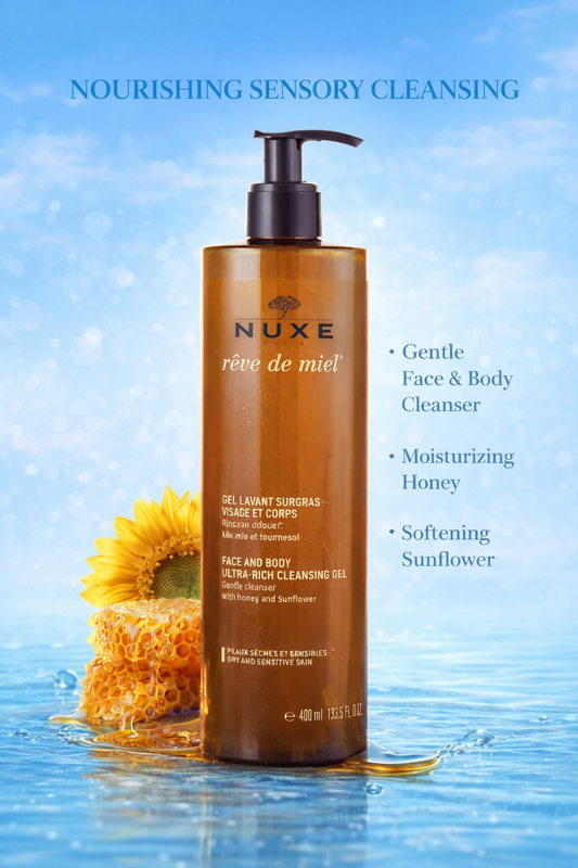 Nuxe women Reve De Miel Face & Body Ultra-Rich Cleansing Gel (Dry & Sensitive Skin) 750ml/25.3oz