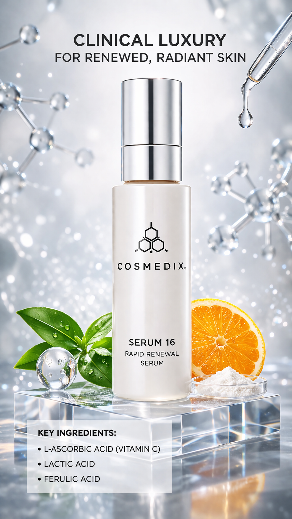 Cosmedix women Serum 16 Rapid Renewal Complex 30ml/1oz