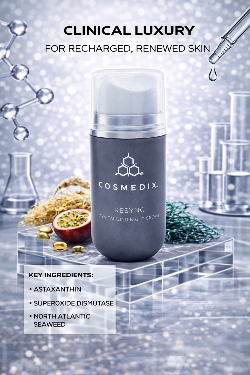 Cosmedix women Resync Revitalizing Night Cream 51.2ml/1.7oz