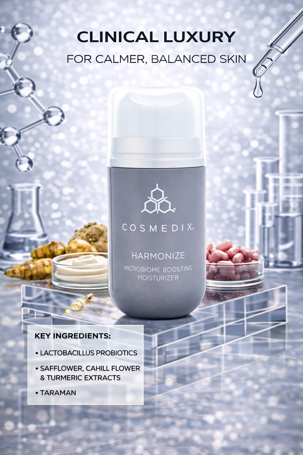 Cosmedix women Harmonize Microbiome Boosting Moisturizer 53g/1.87oz