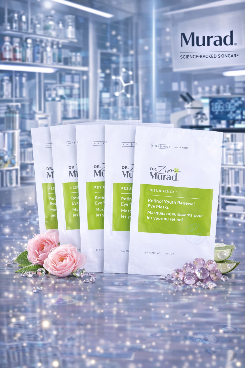 Murad women Retinol Youth Renewal Eye Mask 5pcs