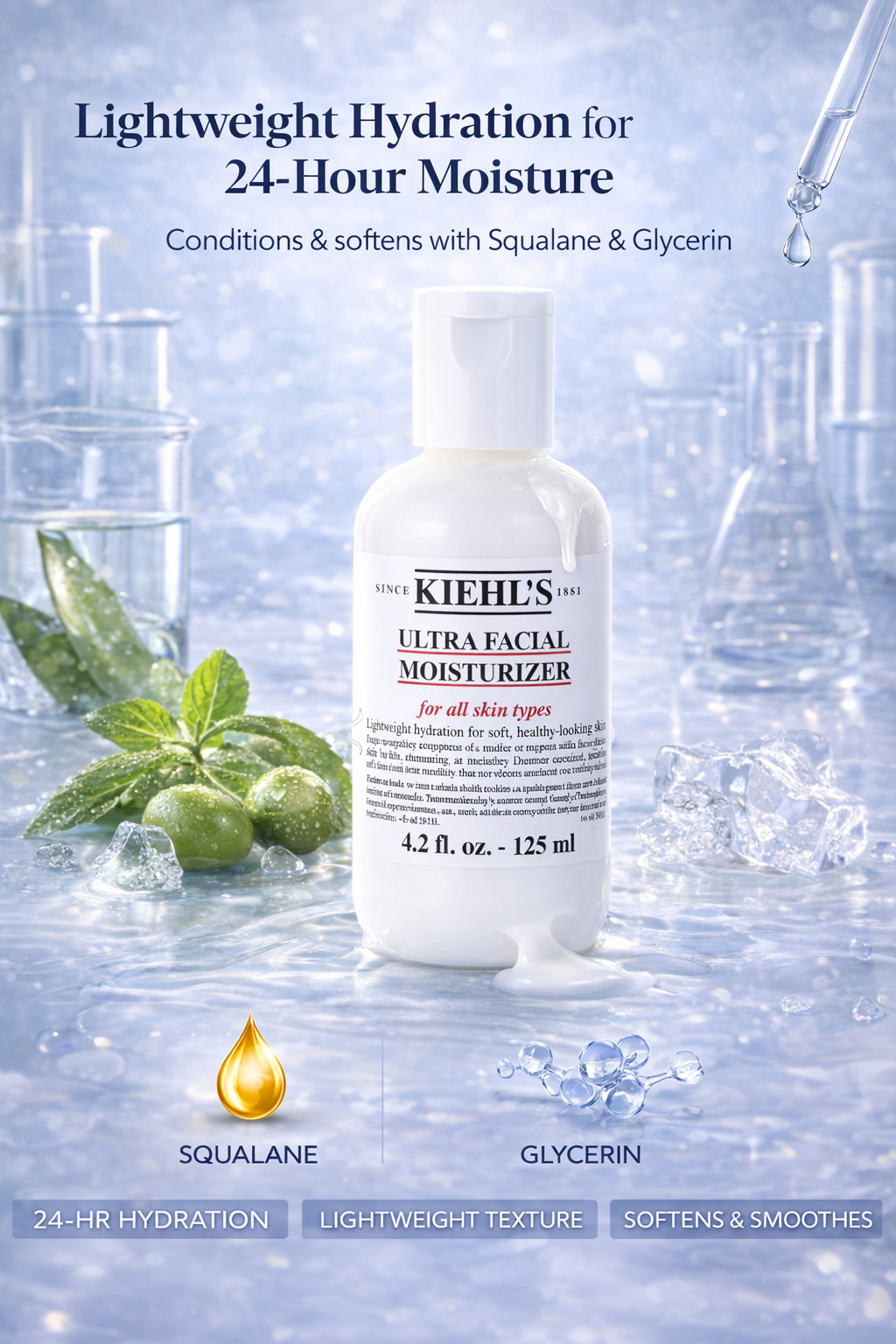 Kiehl's women Ultra Facial Moisturizer - For All Skin Types 125ml/4.2oz