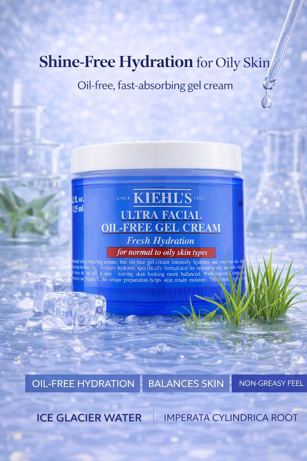Kiehl's Ultra Facial Cream Ultra Facial Oil-Free Gel Cream - For Normal To Oily Skin Types 125ml/4.2oz
