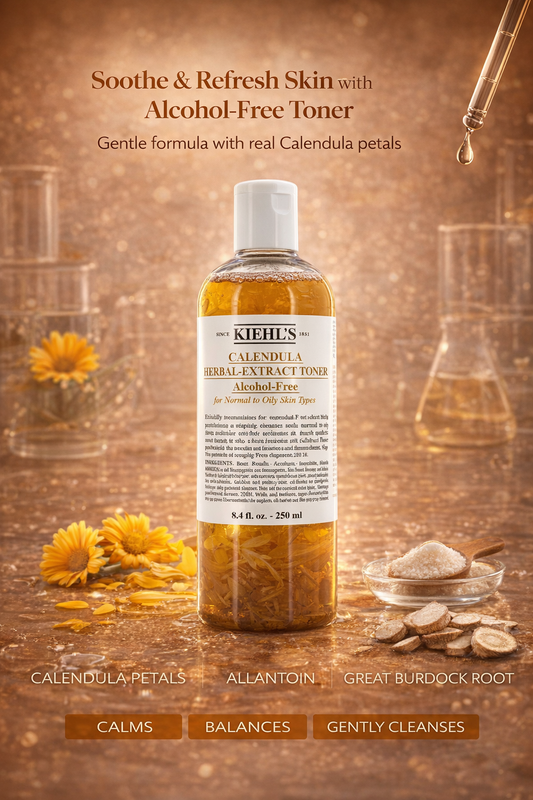 Kiehl's Calendula Toner Calendula Herbal Extract Alcohol-Free Toner - For Normal To Oily Skin Types 500ml/16.9oz