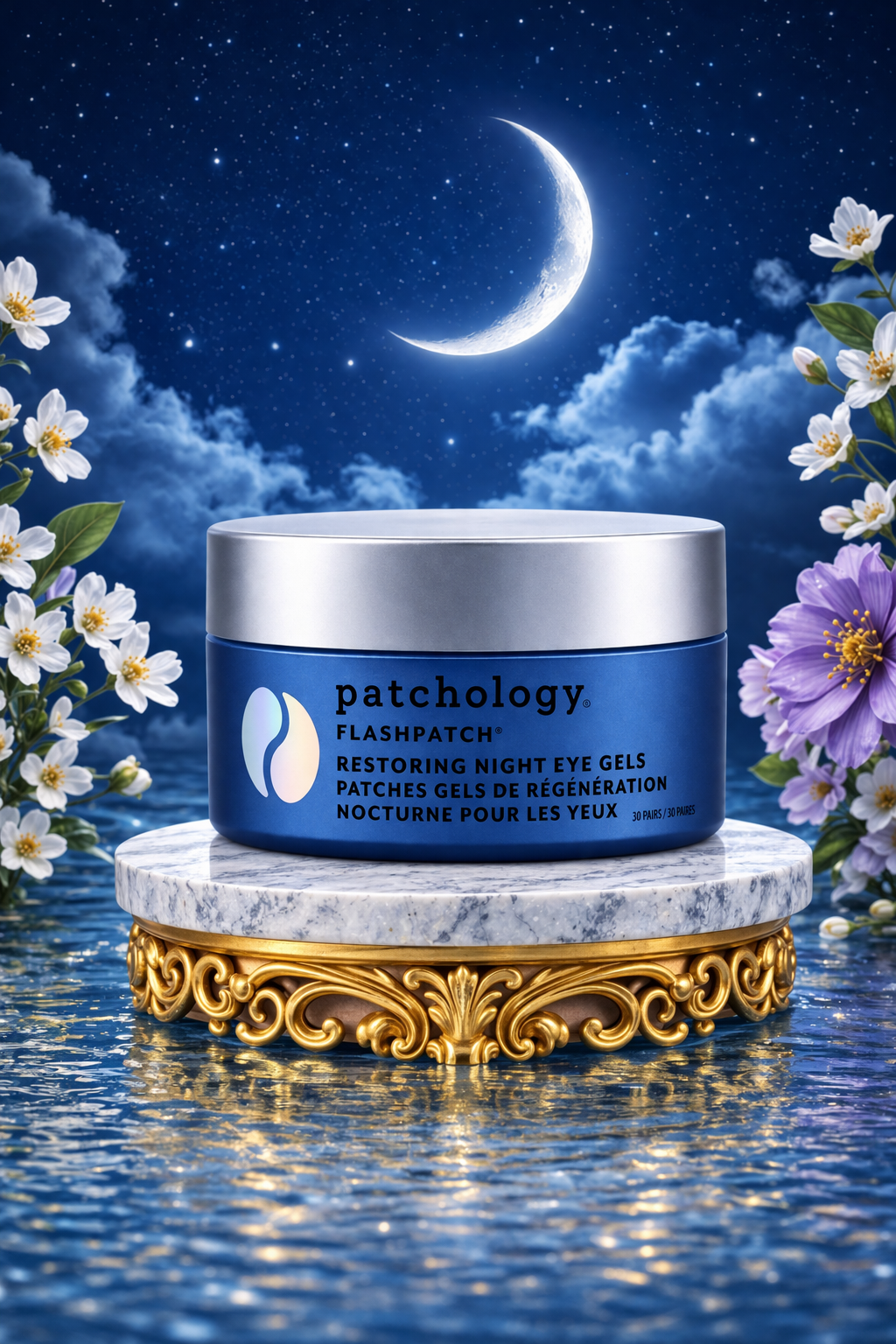 Patchology Lip Gels Flashpatch Eye Gels - Restoring Night 30pairs