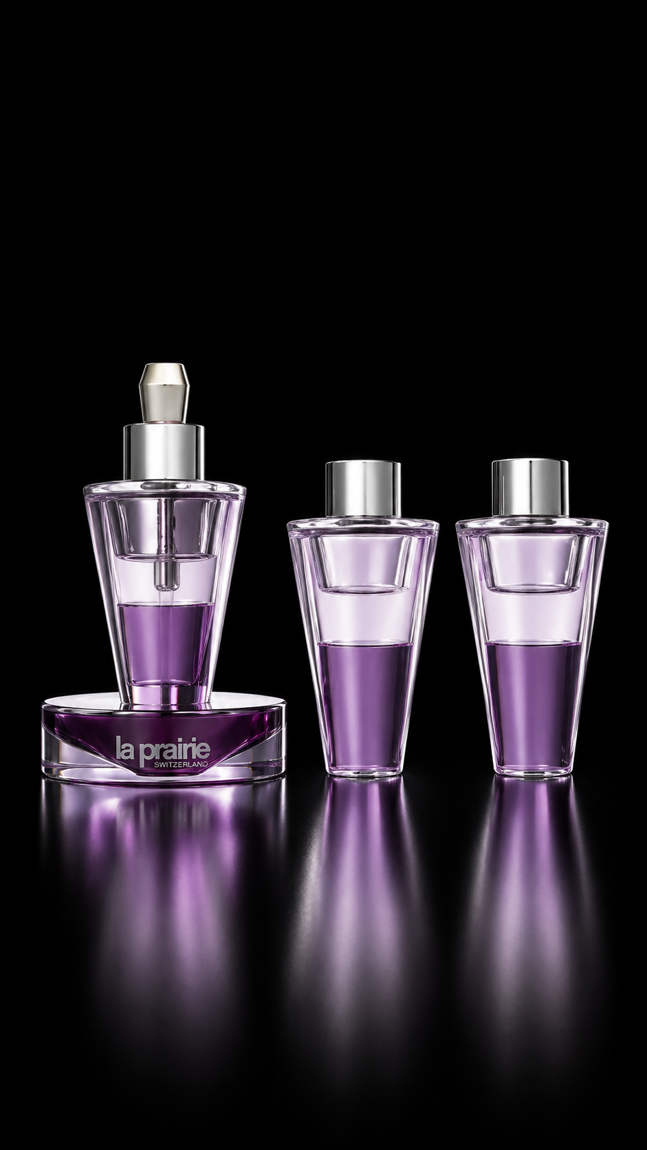 La Prairiewomen Platinum Rare Haute-Rejuvenation Protocol: Vials 3 X 8ml + Dispenser + Catalyst Bottle + Stand --6pcs