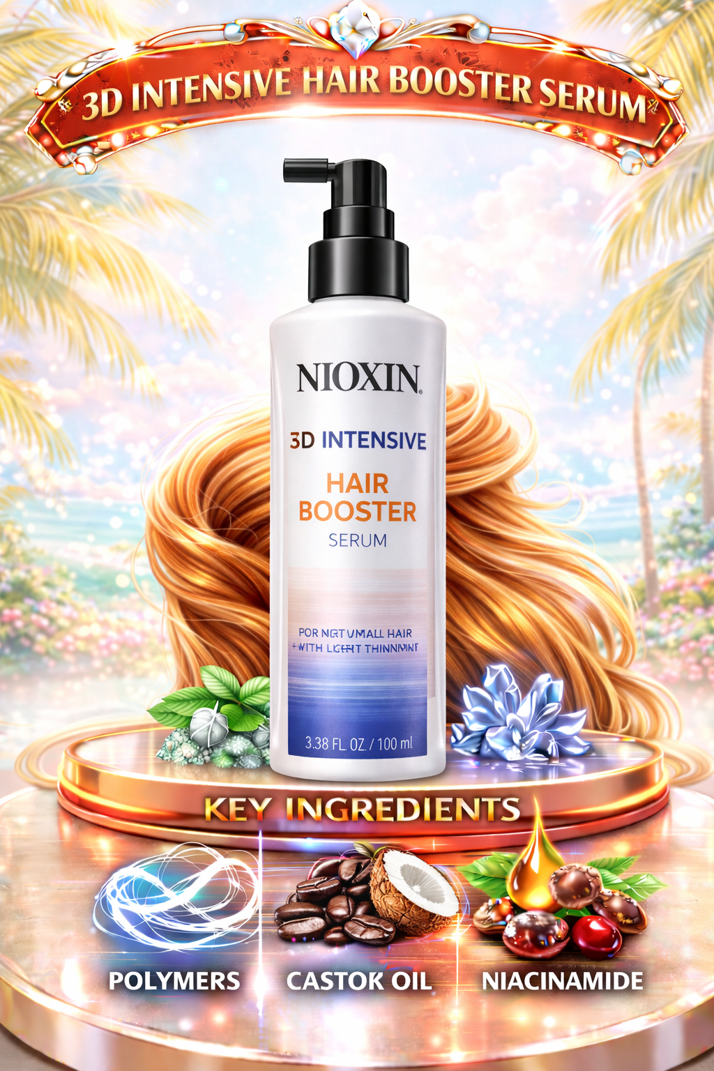 Nioxin 3d Intensive Hair Booster Serum (Packaging May Vary) 3.38 oz