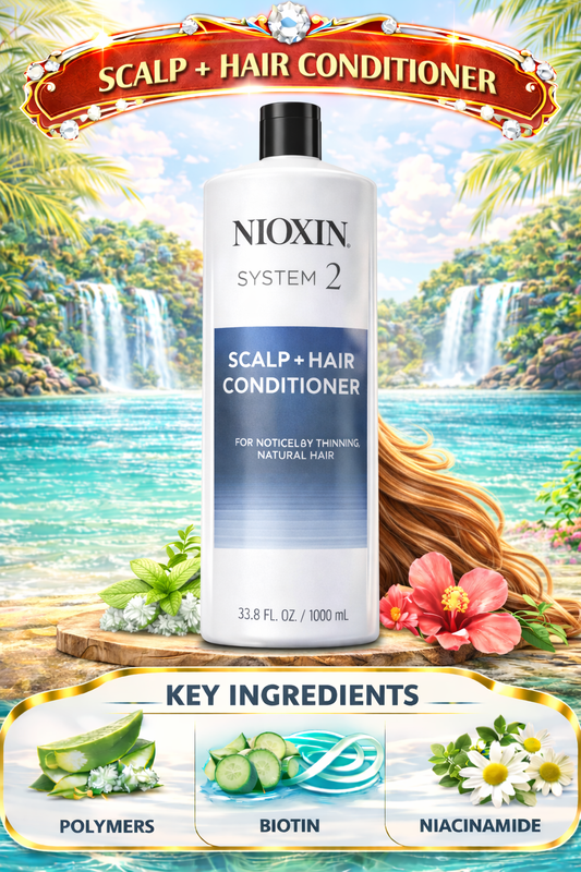 Nioxin System 2 Scalp + Hair Conditioner (Packaging May Vary) 33.8 oz