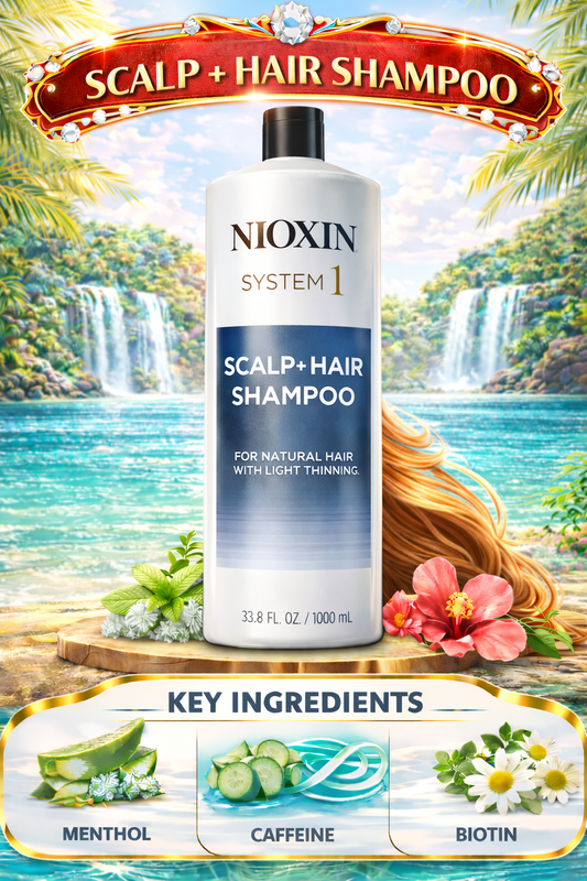 Nioxin System 1 Scalp + Hair Shampoo (Packaging May Vary) 33.8 oz