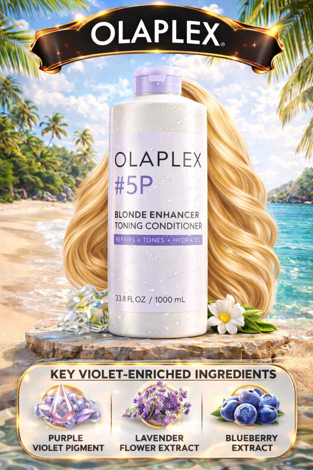 Olaplex #5p Blonde Enhancer Toning Conditioner 33.8 oz