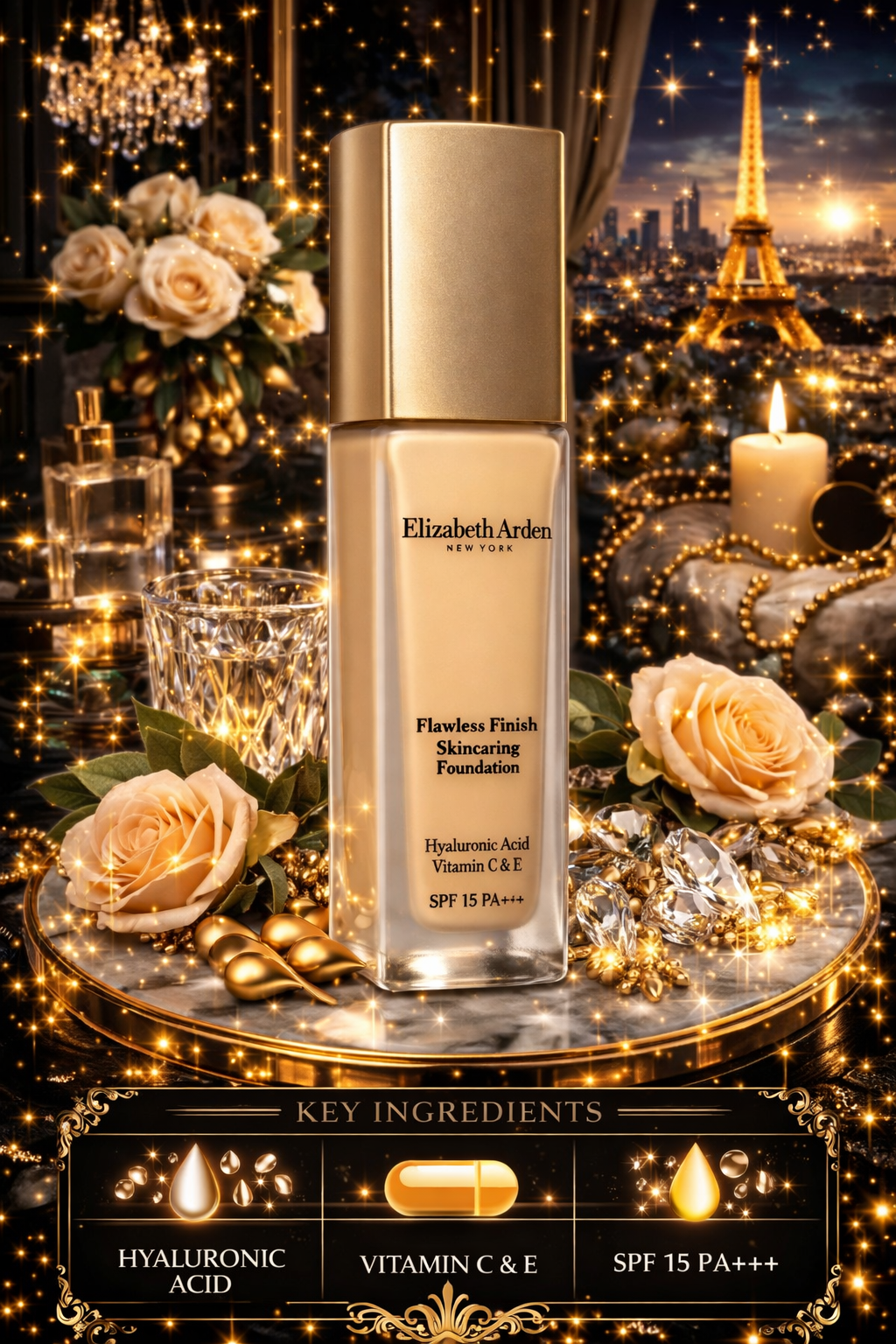 Elizabeth Arden Women Flawless Finish Skincaring Foundation # 320n 30ml/1oz