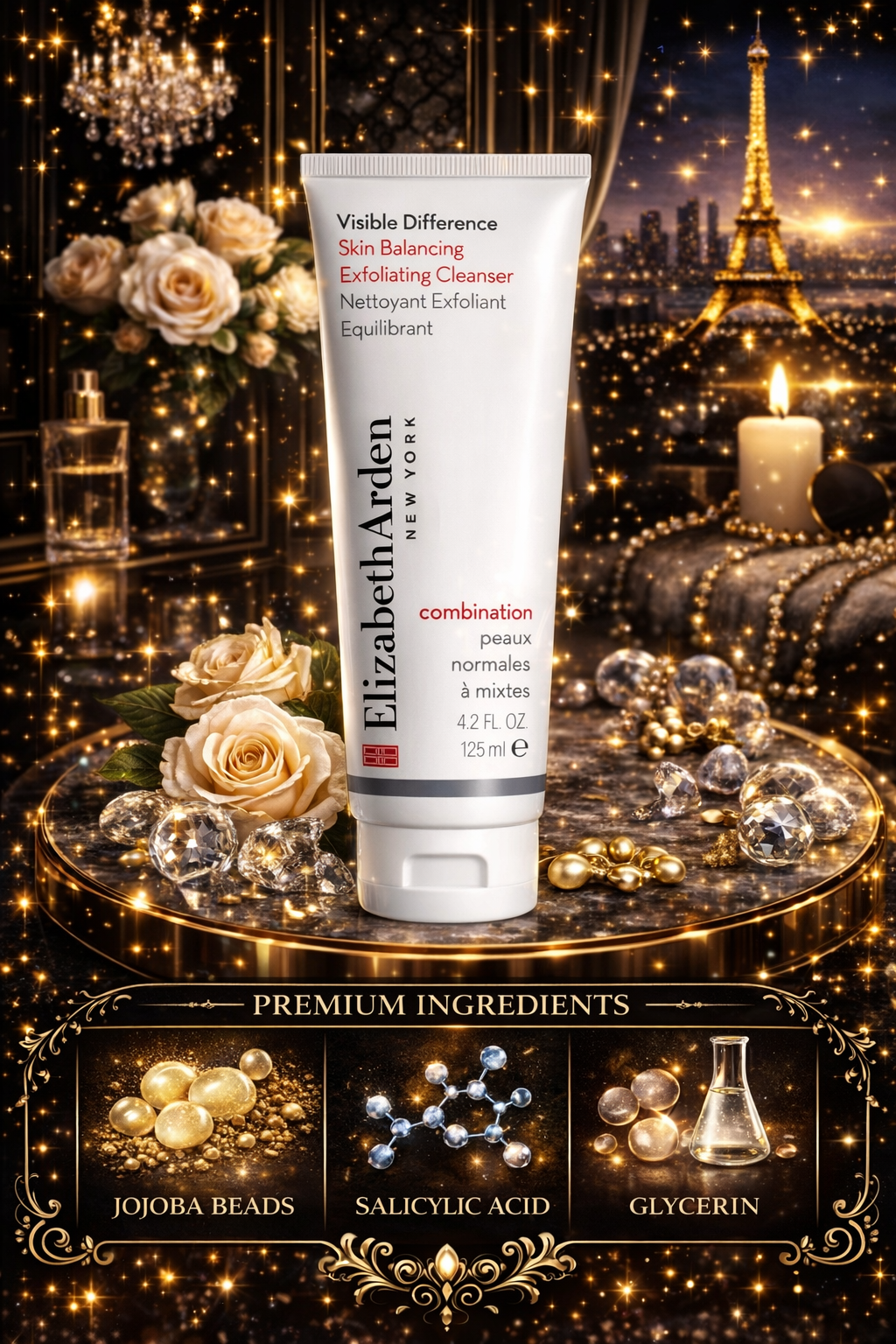 Elizabeth Arden women Visible Difference Skin Balancing Exfoliating Cleanser (Combination Skin) 125ml/4.2oz