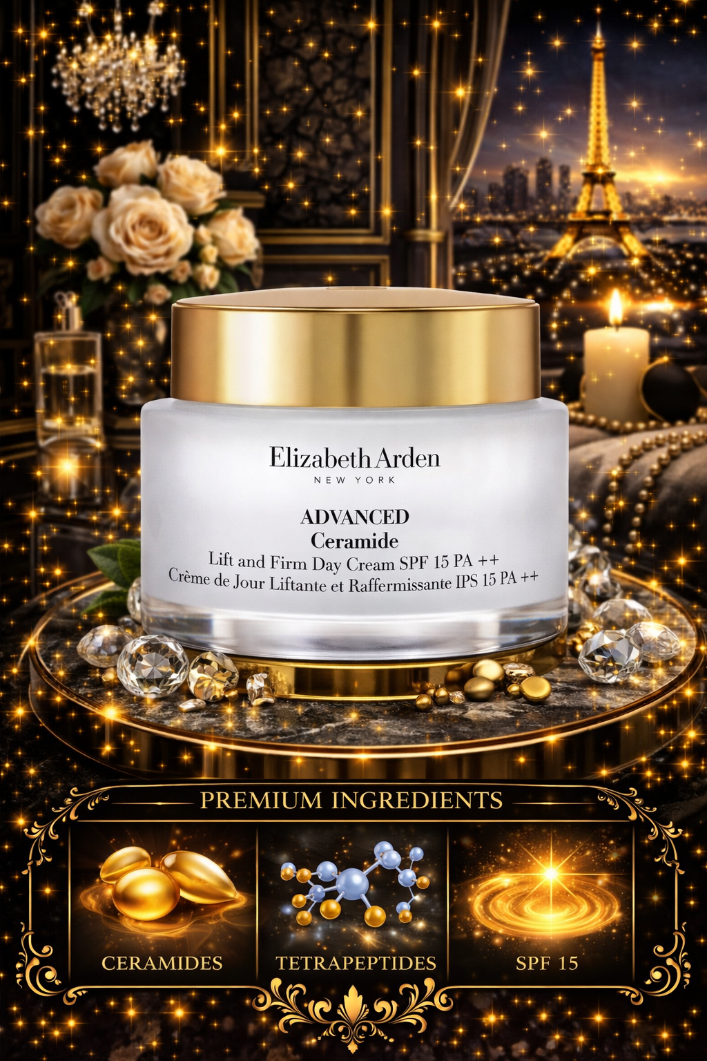 Elizabeth Arden women Advanced Ceramide Lift And Firm Day Cream Spf 15 50ml/1.7oz
