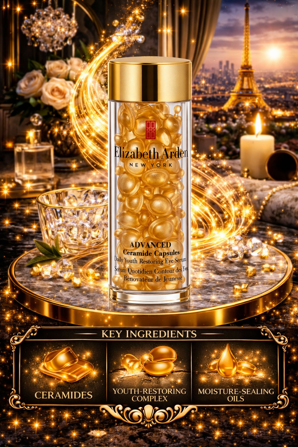 Elizabeth Arden Ceramide Capsule Advanced Ceramide Capsules Daily Youth Restoring Eye Serum 60caps