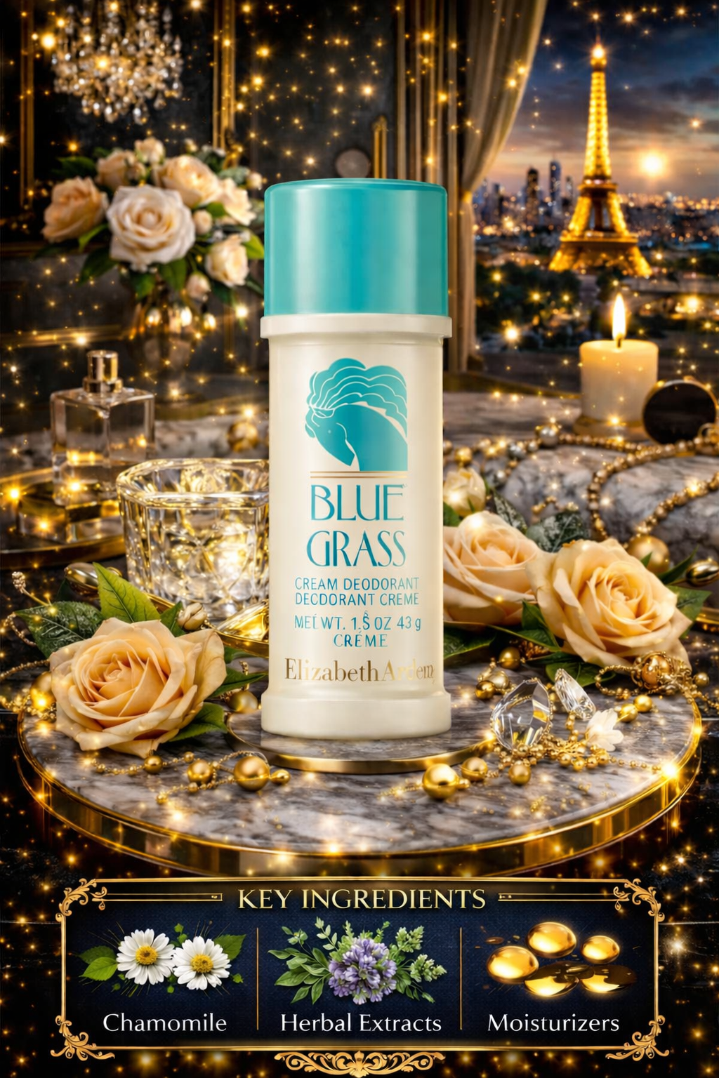 Blue Grass Women Deodorant Cream 1.5 oz