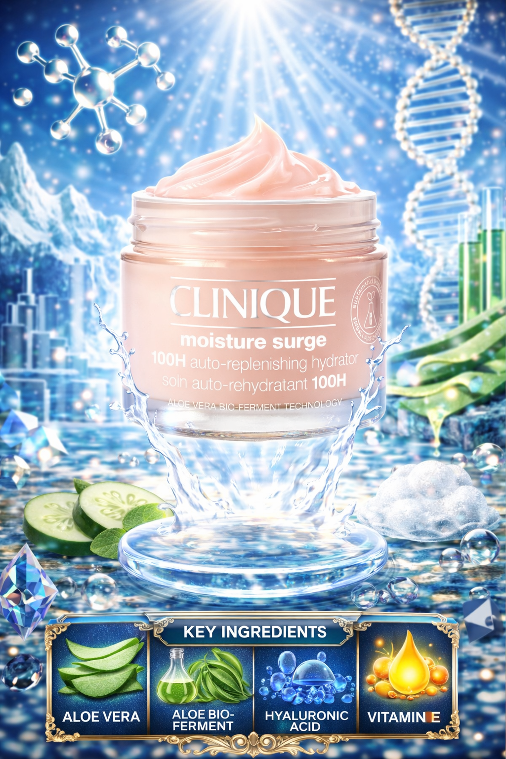Clinique women Moisture Surge 100h Auto-Replenishing Hydrator 75ml/2.5oz