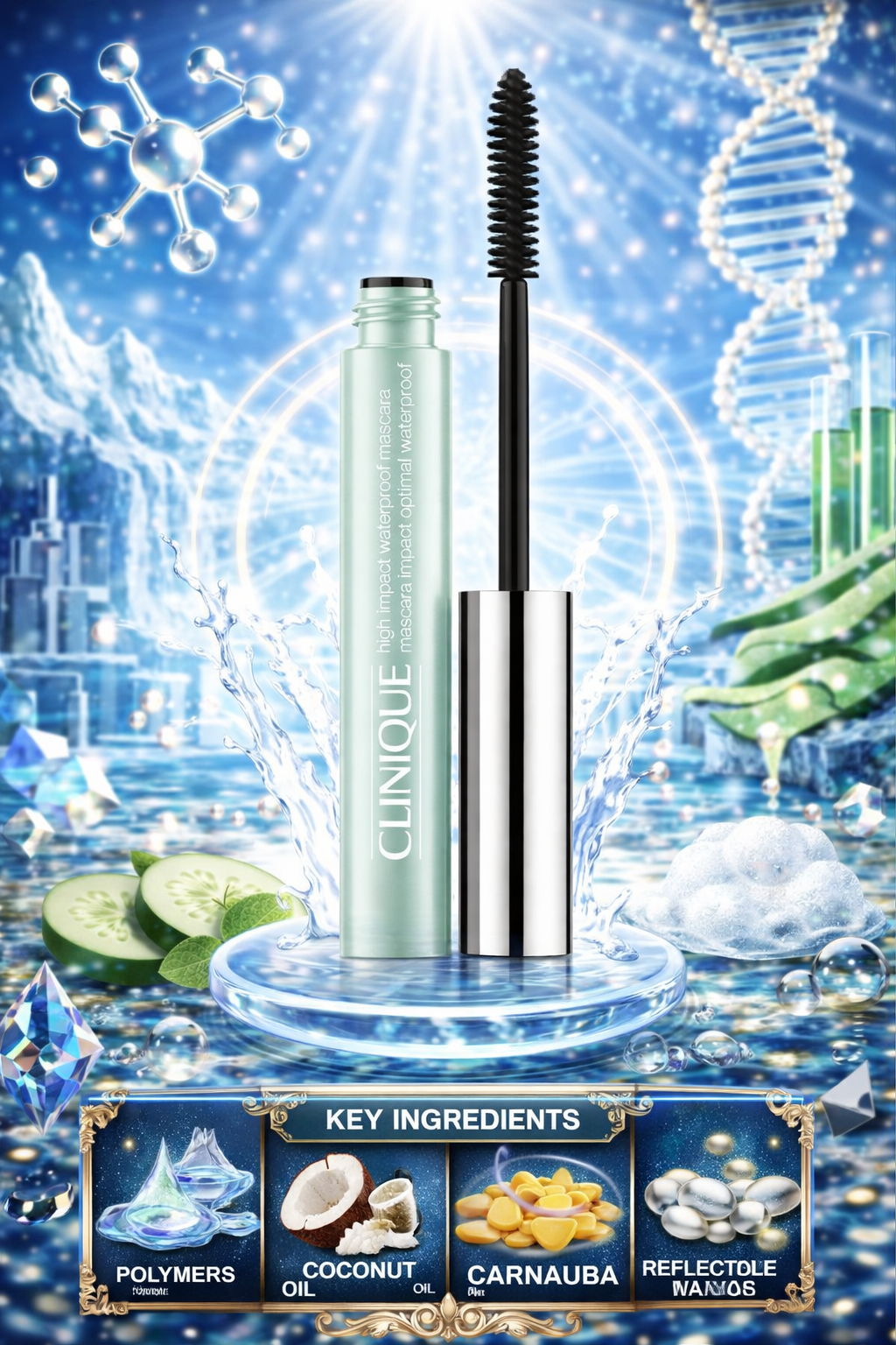 Clinique High Impact Waterproof Mascara # 01 Black 8ml/0.28oz