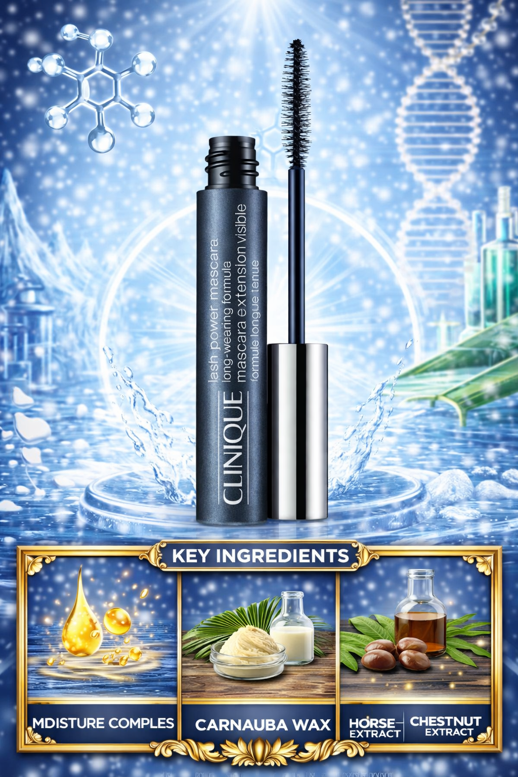 Clinique Lash Power Long Wearing Formula Mascara # 01 Black Onyx 6ml/0.21oz