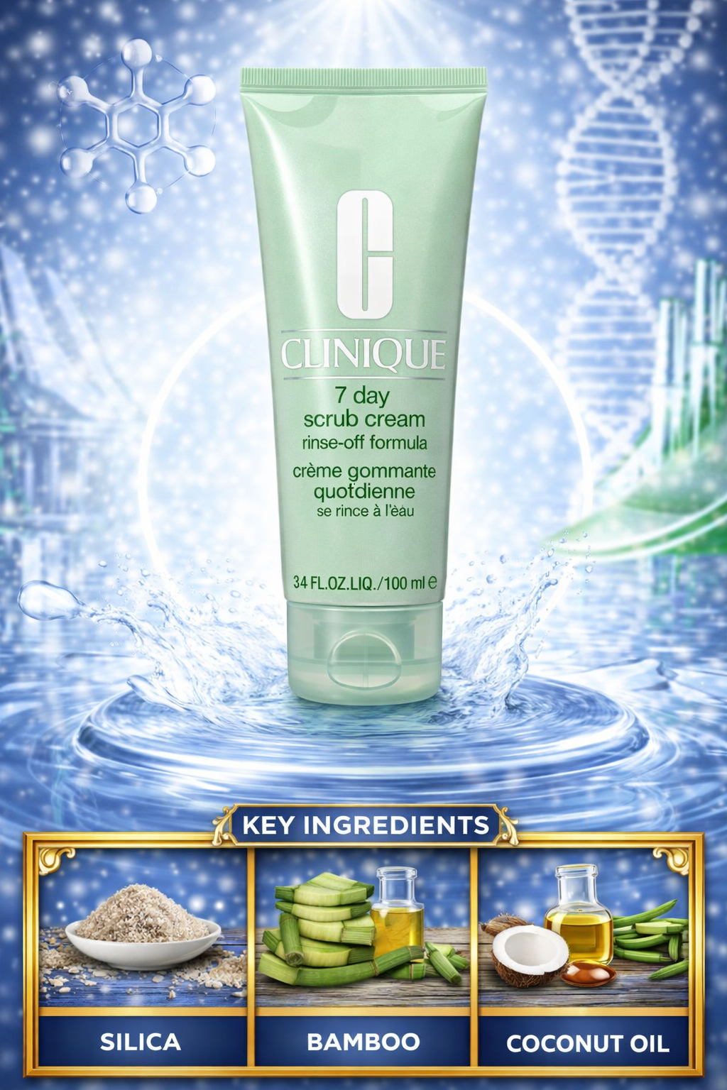 Clinique 7 Day Scrub 7 Day Scrub Cream Rinse Off Formula 100ml/3.4oz