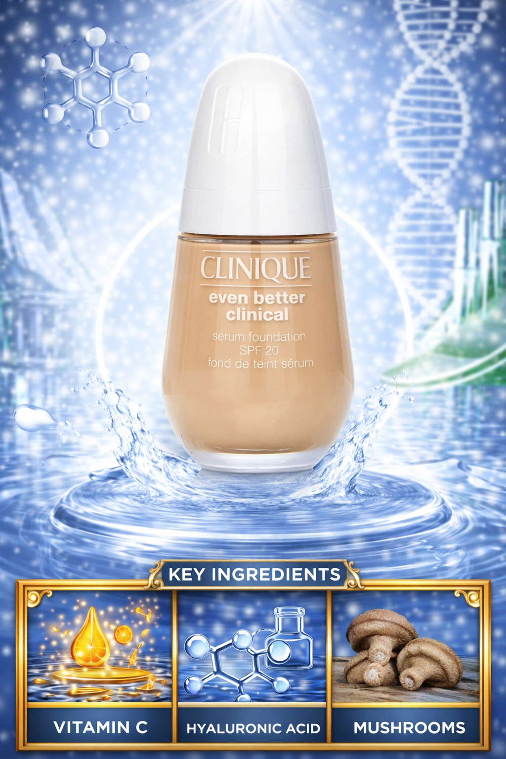 Clinique Women Even Better Clinical Serum Foundation Spf 20 # Wn 04 Bone 30ml/1oz
