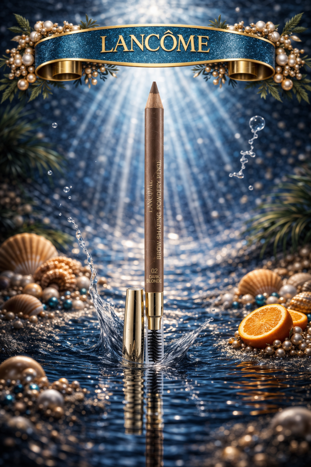 Lancome Brow Shaping Powdery Pencil # 02 Dark Blonde 1.19g/0.042oz