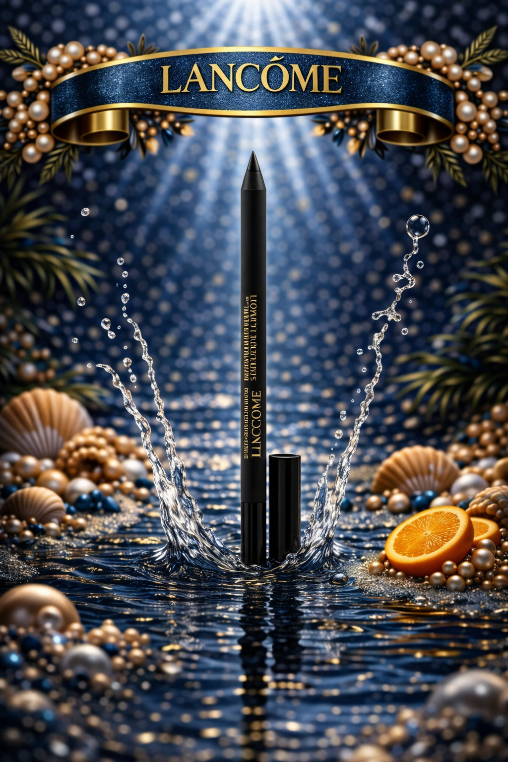 Lancome Drama Liqui Pencil Waterproof Gel Eyeliner # 01 Cafe Noir 1.2g/0.042oz