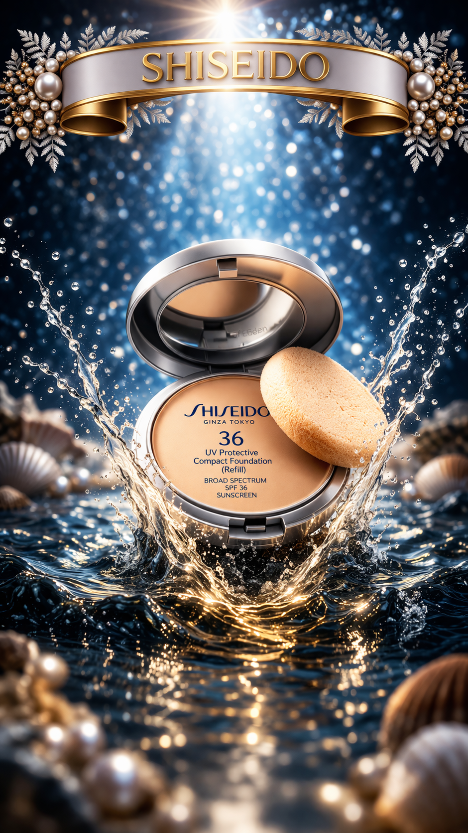 Shiseido Women Uv Protective Compact Foundation Spf 36 Refill # Sp70 Dark Ivory 12g/0.42oz