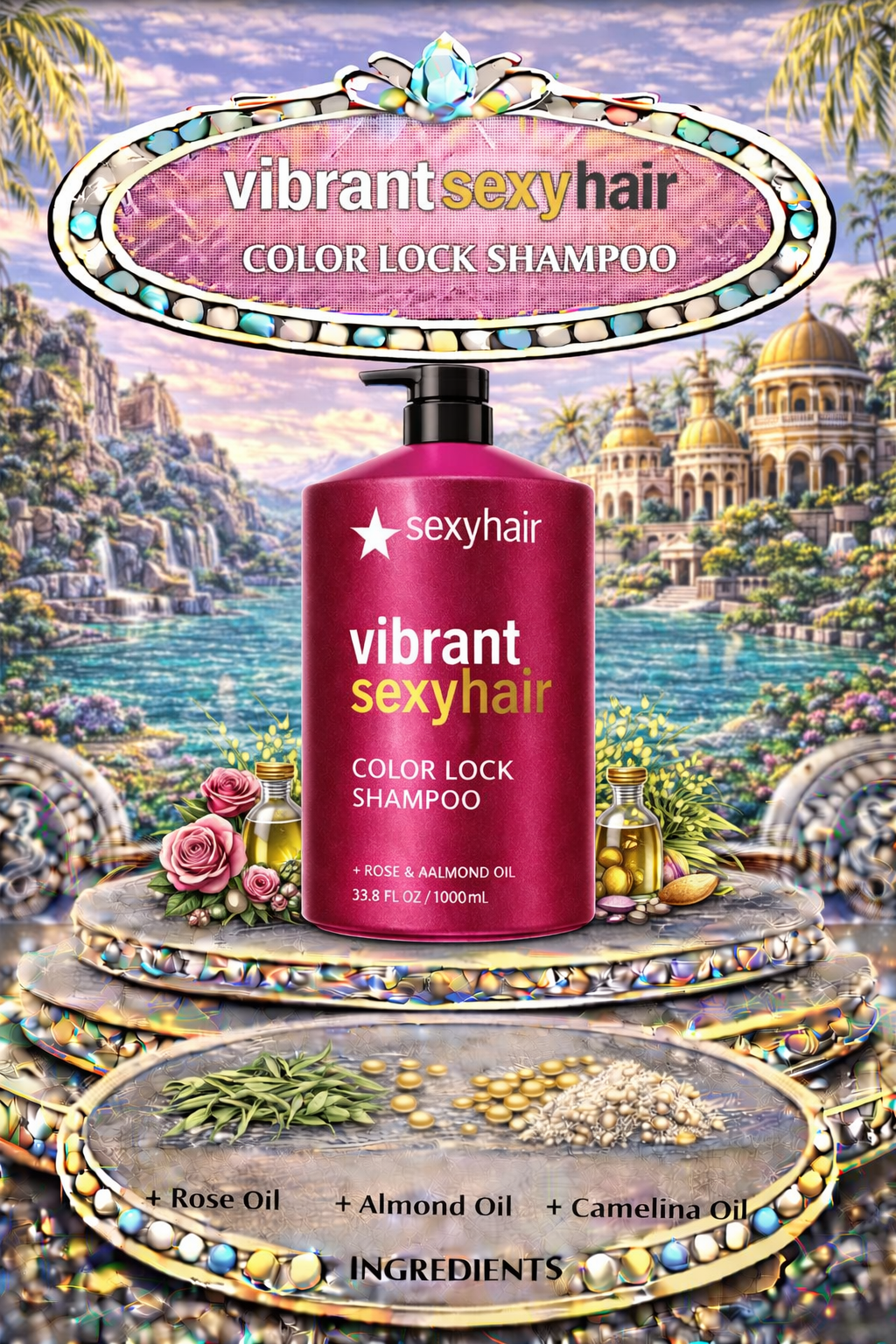 Sexy Hair Vibrant Sexy Hair Color Lock Shampoo 33.8 oz