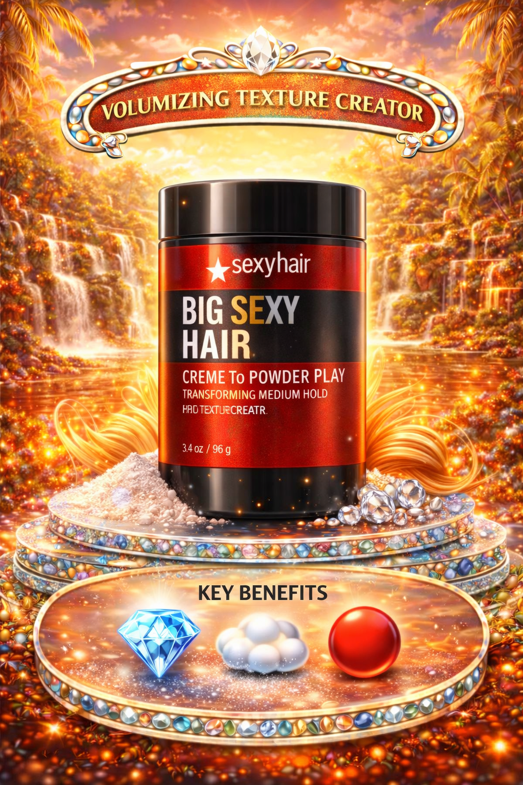 Sexy Hair Big Sexy Hair Creme To Powder Play 3.4 oz