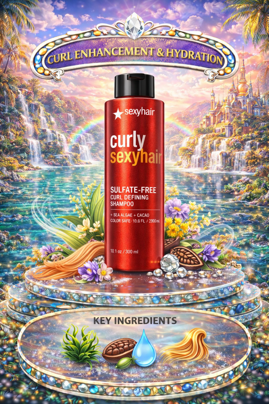 Sexy Hair Curly Sexy Hair Sulfate-Free Curl Defining Shampoo (Packaging May Vary) 10.1 oz