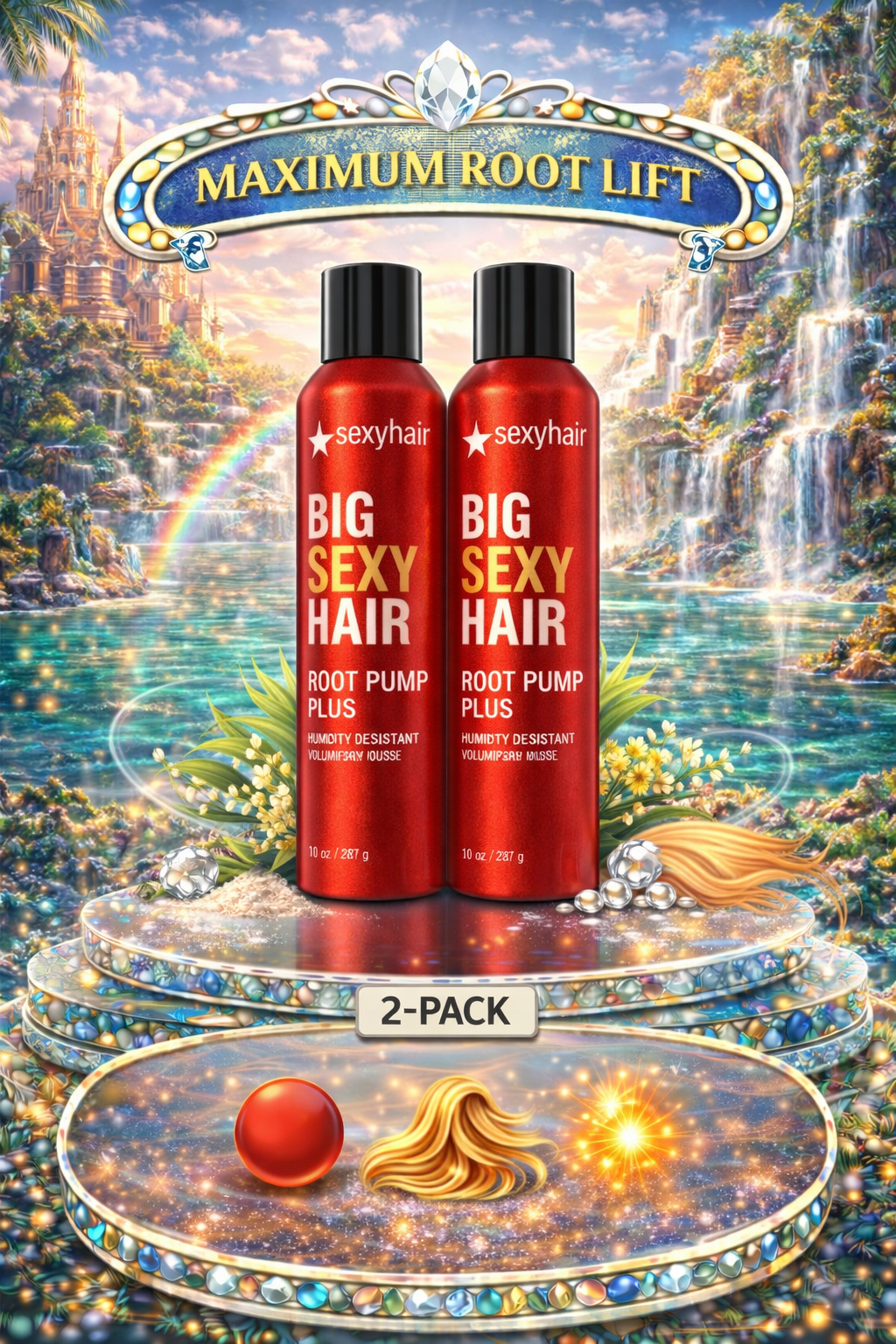 Sexy Hair Big Sexy Hair Root Pump Plus 10 oz (2 Pack)