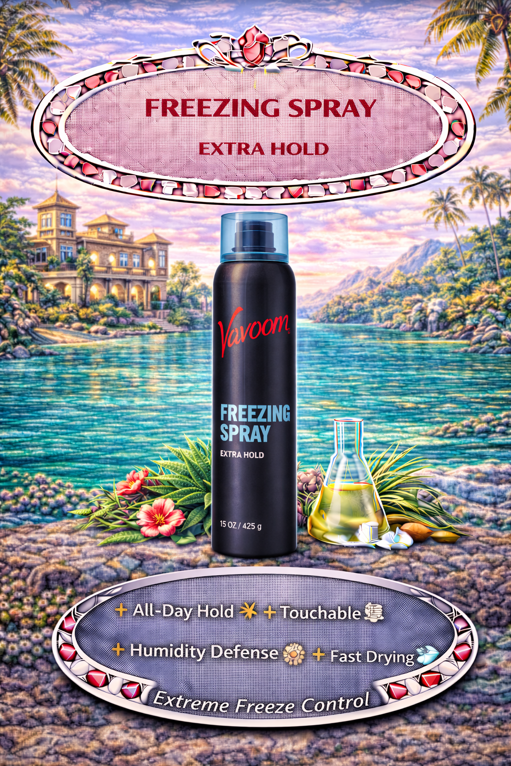 Vavoom Freezing Spray Extra Hold 15 oz