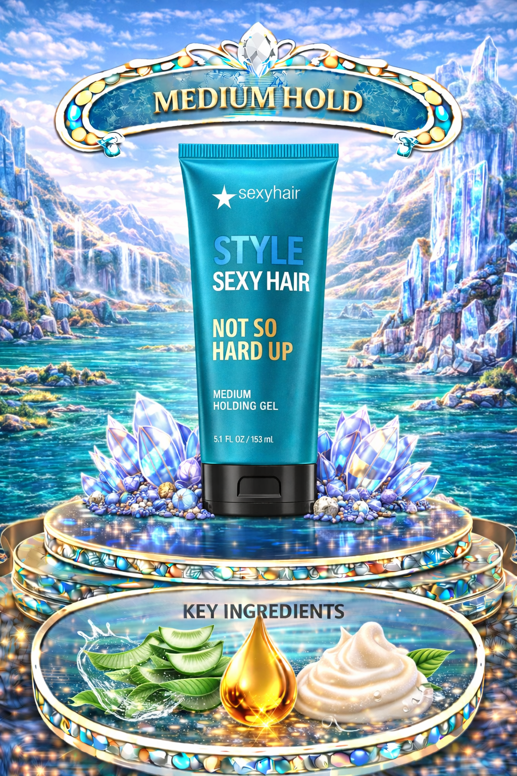 Sexy Hair  Style Sexy Hair Not So Hard Up Medium Holding Gel 5.1 oz