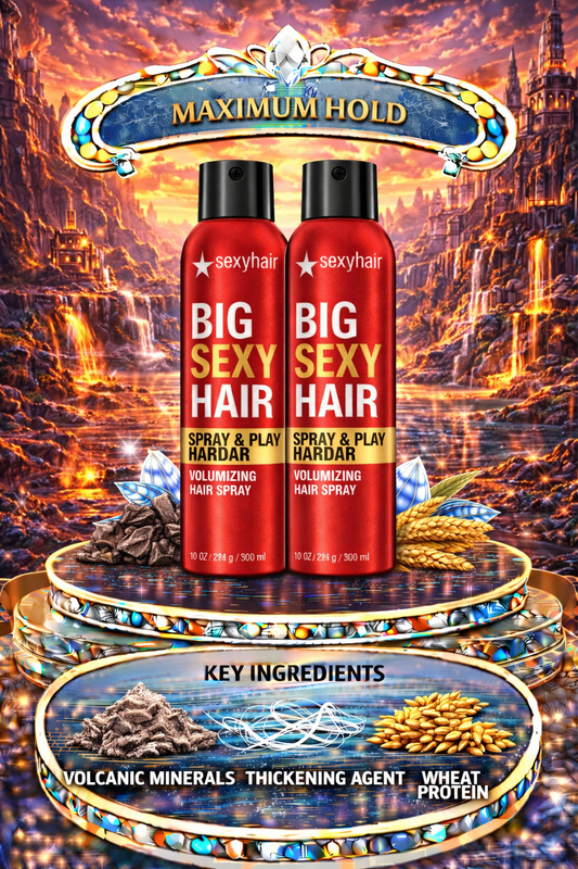 Sexy Hair  Big Sexy Hair Spray And Play Harder Volumizing Hair Spray 10 oz (2 Pack)