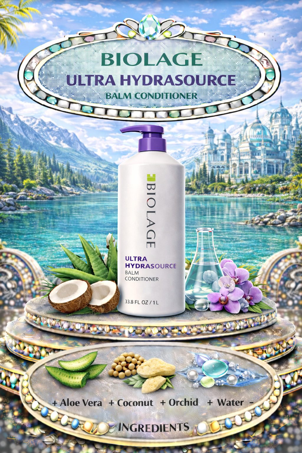 Biolage Ultra Hydrasource Balm Conditioner 33.8 oz