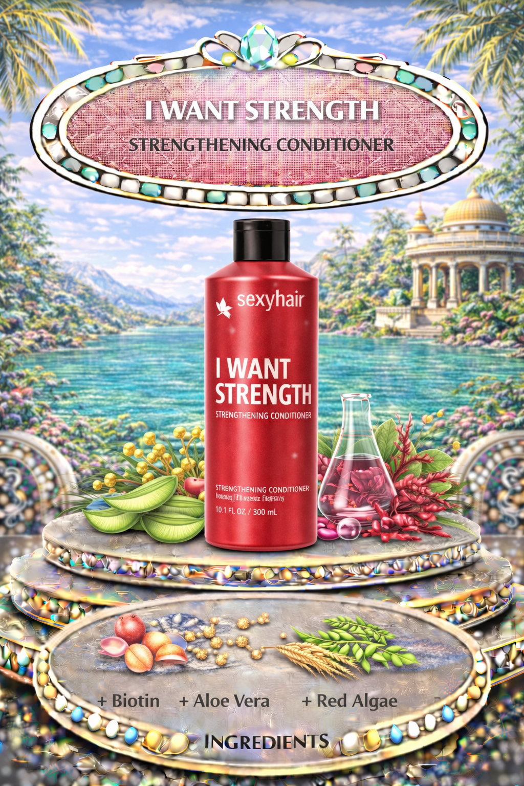 Sexy Hair I Want Strength Strengthening Conditioner 10.1 oz