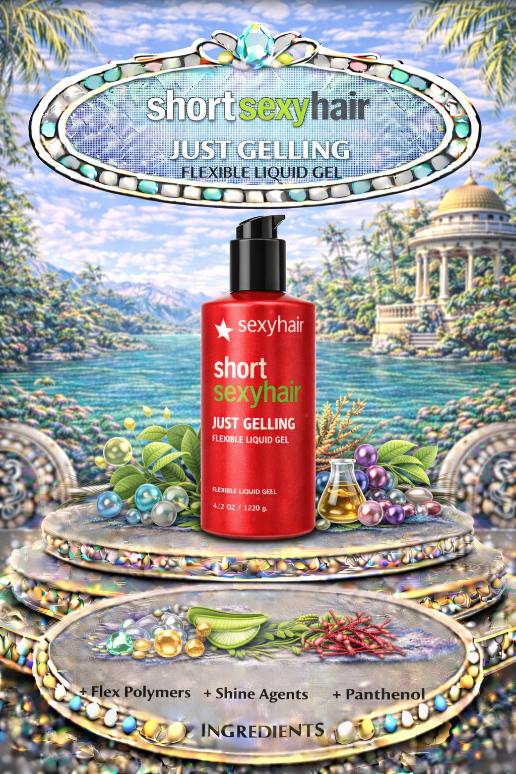Sexy Hairunisex Short Sexy Hair Just Gelling Flexible Liquid Gel 4.2 oz