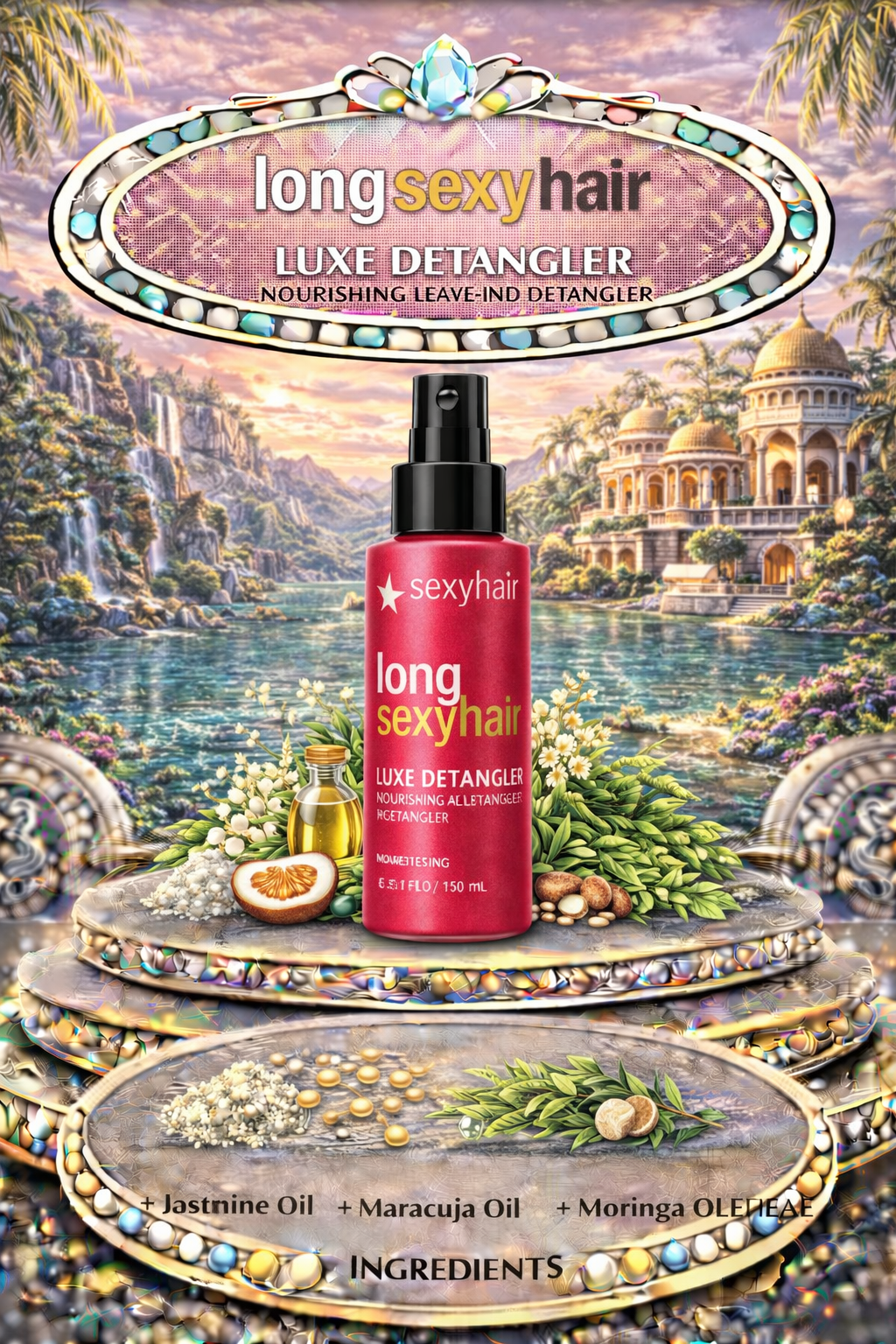 Sexy Hair Long Sexy Hair Luxe Detangler Nourishing Leave-In Detangler 5.1 oz