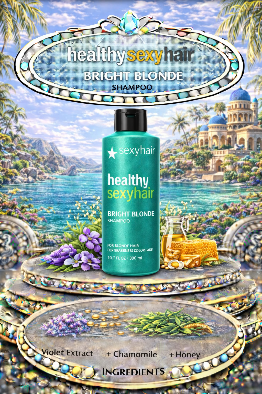 Sexy Hair Healthy Sexy Hair Bright Blonde Shampoo 10.1 oz