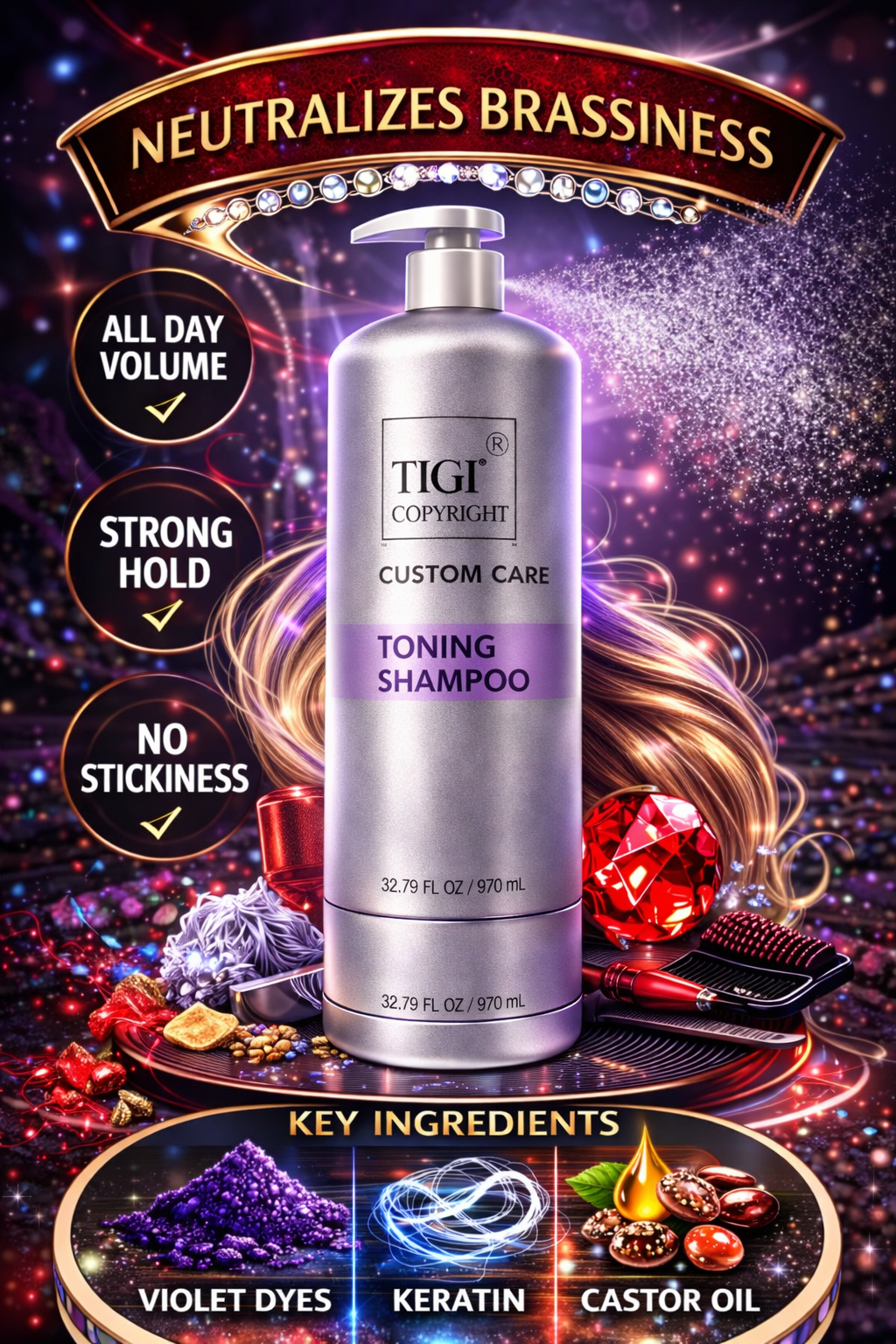 Tigi Copyright Custom Care Toning Shampoo 32.79 oz