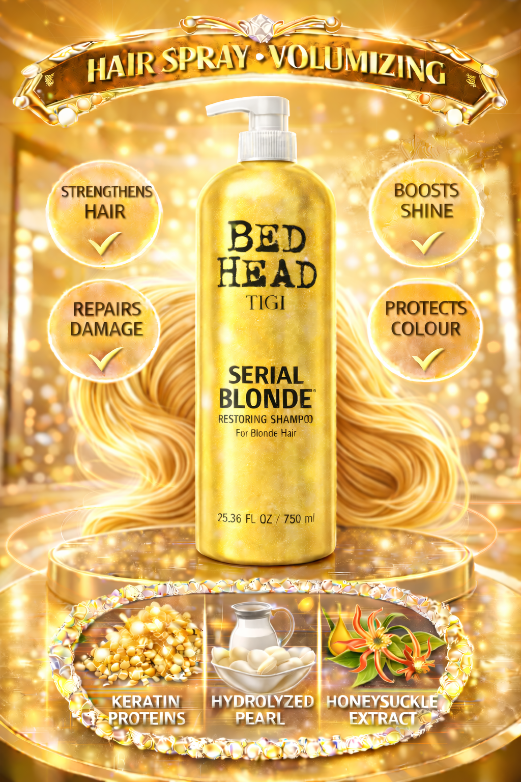 Bed Head Serial Blonde Restoring Shampoo 25.36 oz