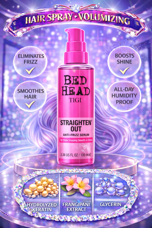 Bed Head Straighten Out Anti-Frizz Serum For Show Stopping Smooth & Shine 3.38 oz