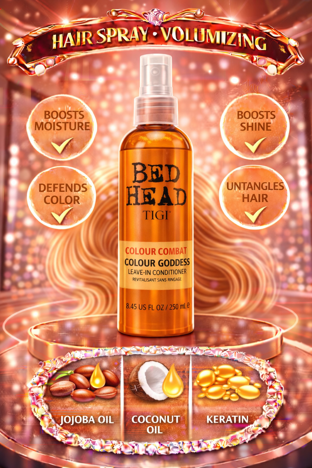 Bed Head Colour Combat Colour Goddess Leave-In Conditioner 8.45 oz