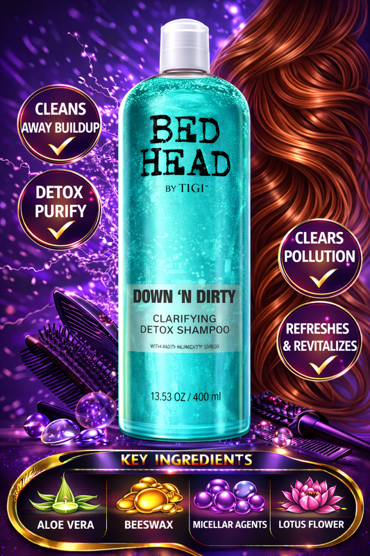 Bed Head Down 'N Dirty Clarifying Detox Shampoo 13.53 oz