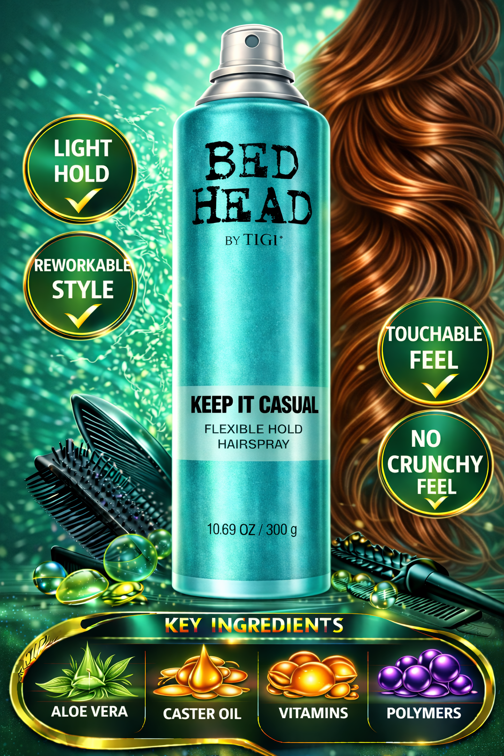 Bed Head Keep It Casual Flexible Hold Hairspray 10.69 oz