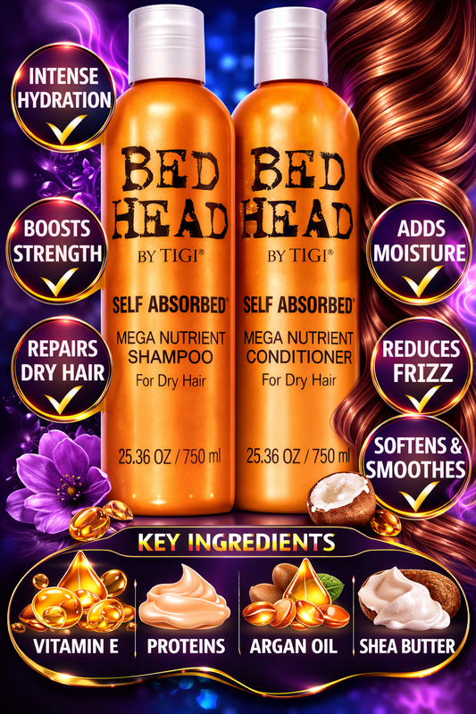 Bed Head Bed Head Self Absorbed Mega Nutrient Shampoo & Conditioner For Dry Hair Tween Duo 25.36 oz