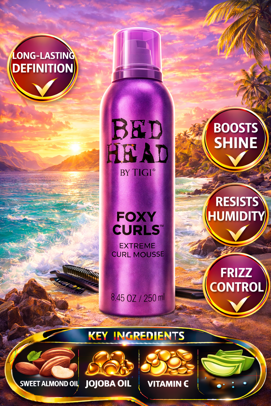 Bed Head Foxy Curls Extreme Curl Mousse (Packaging May Vary) 8.45 oz