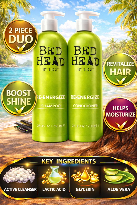 Bed Head 2 Piece Anti+Dotes Re-Energize Tween Duo With Shampoo And Conditioner 25.36 oz Each