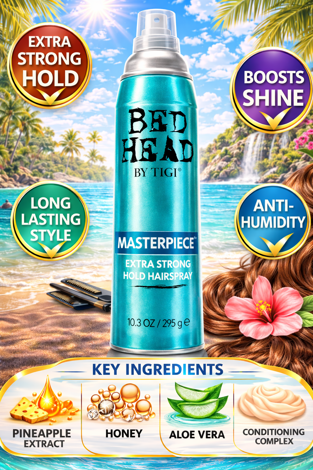 Bed Head Masterpiece Extra Strong Hold Hairspray 10.3 oz