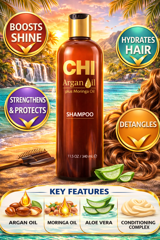 Chi Argan Oil Plus Moringa Oil Shampoo 11.5 oz